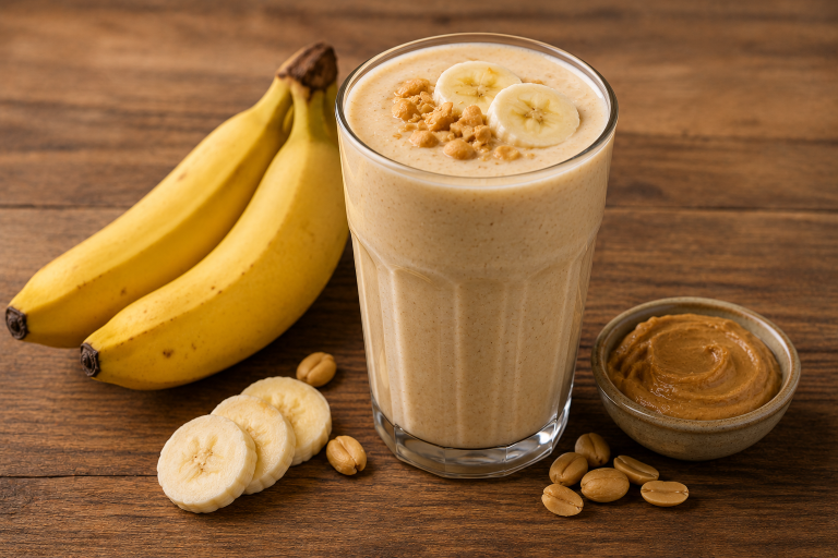 RECIPE OF THE MONTH: APRIL- PEANUT BUTTER AND BANANA PROTEIN SMOOTHIE 9fa6c7dc 08b0 4ae3 966f b6337f04ea49